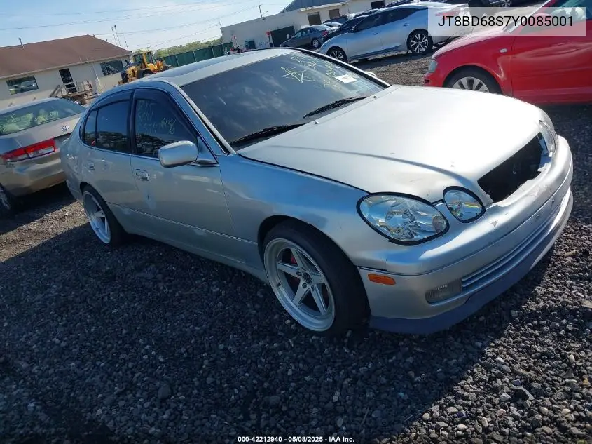 2000 Lexus Gs 300 VIN: JT8BD68S7Y0085001 Lot: 42212940