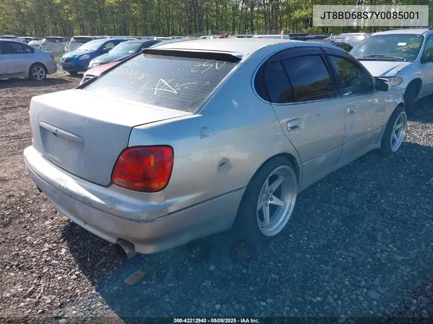 2000 Lexus Gs 300 VIN: JT8BD68S7Y0085001 Lot: 42212940