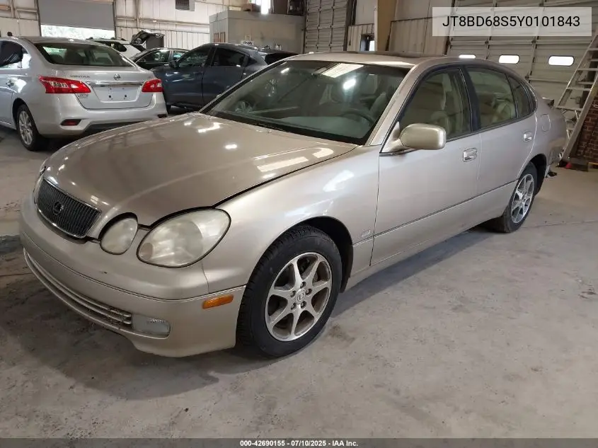 2000 Lexus Gs 300 VIN: JT8BD68S5Y0101843 Lot: 42690155