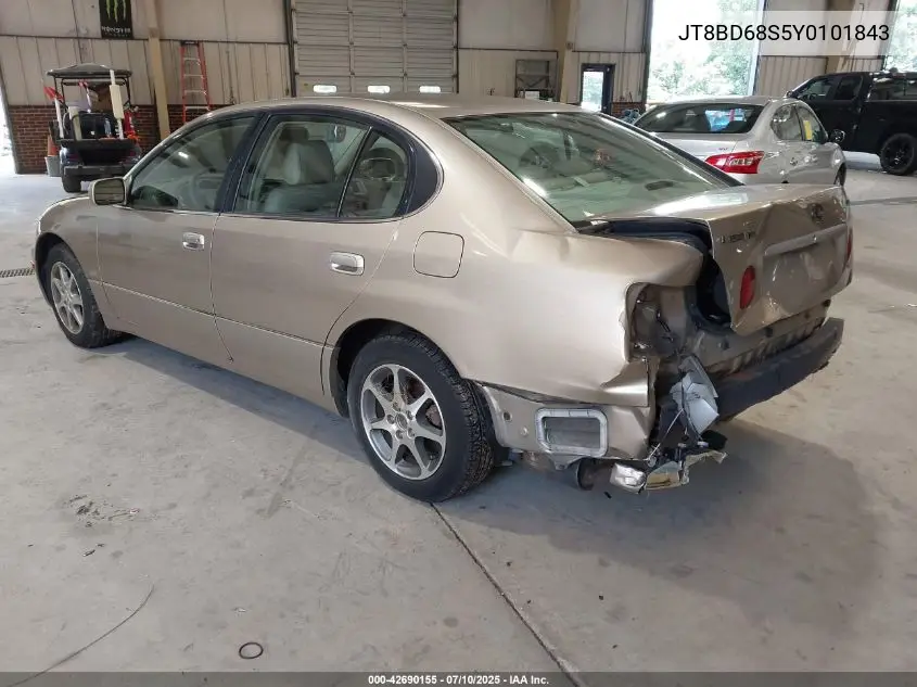 2000 Lexus Gs 300 VIN: JT8BD68S5Y0101843 Lot: 42690155