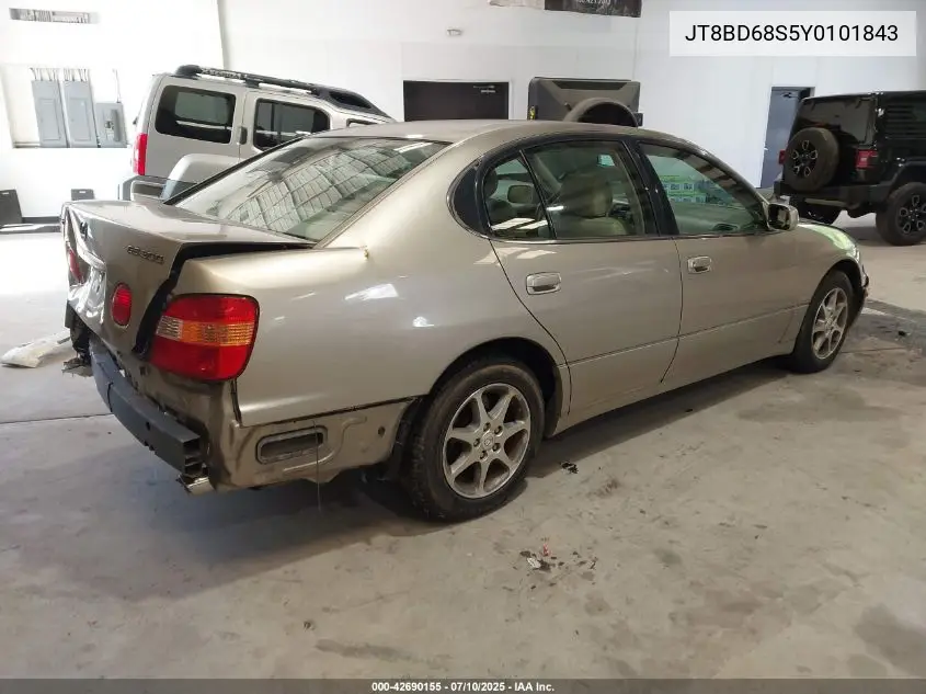 2000 Lexus Gs 300 VIN: JT8BD68S5Y0101843 Lot: 42690155