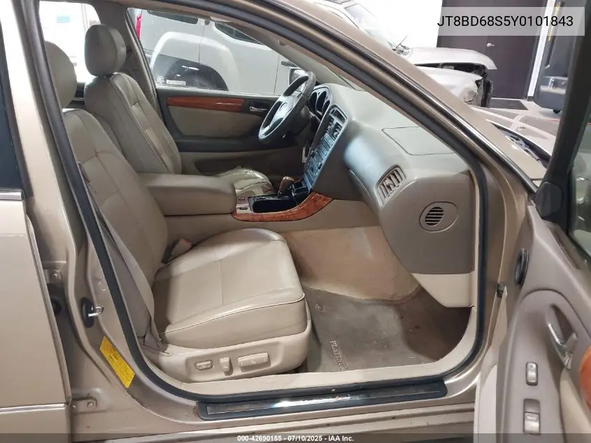 2000 Lexus Gs 300 VIN: JT8BD68S5Y0101843 Lot: 42690155
