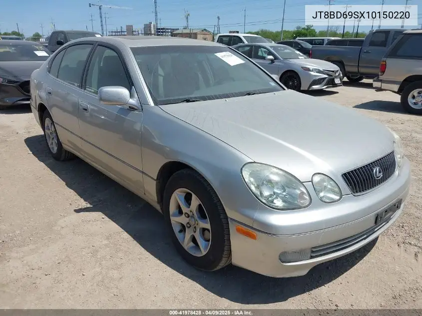 2001 Lexus Gs 300 VIN: JT8BD69SX10150220 Lot: 41978428