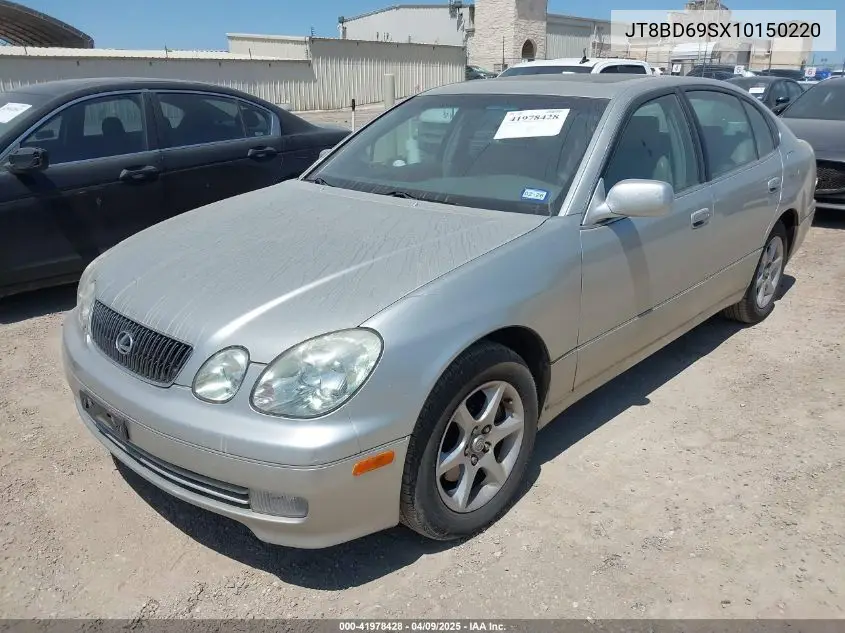 2001 Lexus Gs 300 VIN: JT8BD69SX10150220 Lot: 41978428