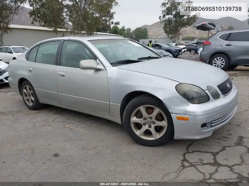 2001 Lexus Gs 300 VIN: JT8BD69S510139738 Lot: 42132031