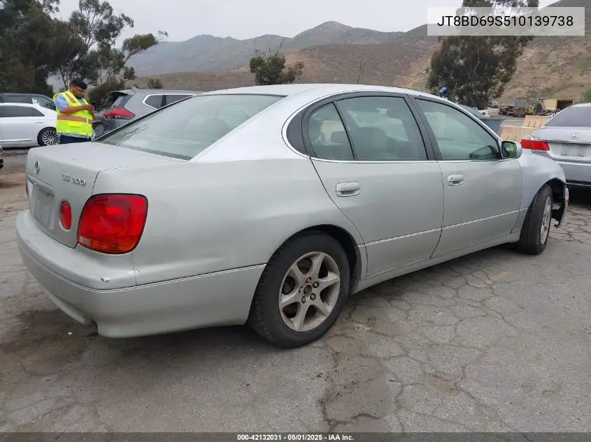 2001 Lexus Gs 300 VIN: JT8BD69S510139738 Lot: 42132031