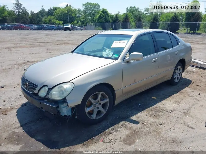 2001 Lexus Gs 300 VIN: JT8BD69SX10120862 Lot: 42604268