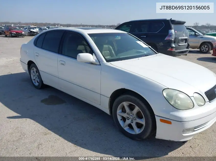 2002 Lexus Gs 300 VIN: JT8BD69S120156005 Lot: 41792285