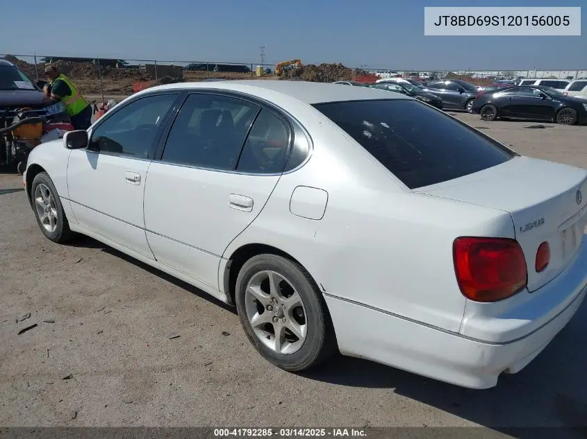 2002 Lexus Gs 300 VIN: JT8BD69S120156005 Lot: 41792285