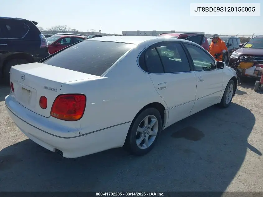 2002 Lexus Gs 300 VIN: JT8BD69S120156005 Lot: 41792285
