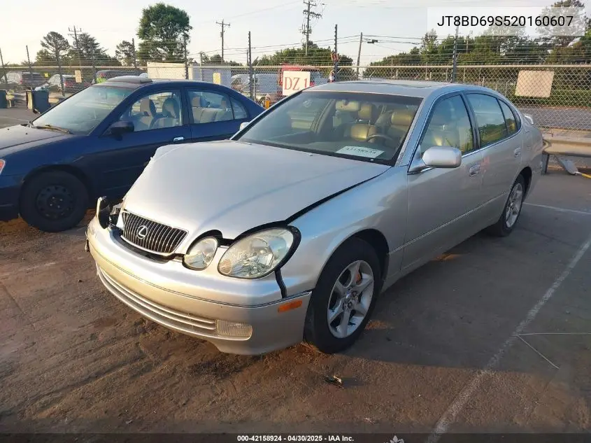 2002 Lexus Gs 300 VIN: JT8BD69S520160607 Lot: 42158924