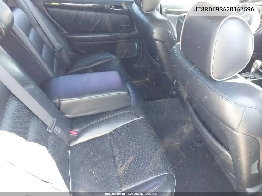 2002 Lexus Gs 300 VIN: JT8BD69S620167596 Lot: 42249198