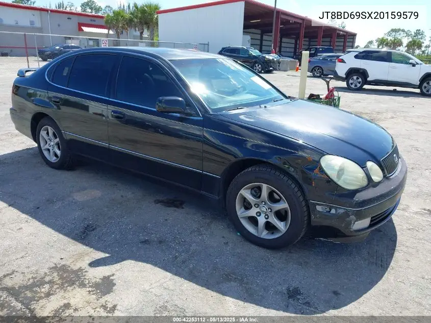 2002 Lexus Gs 300 VIN: JT8BD69SX20159579 Lot: 42253112