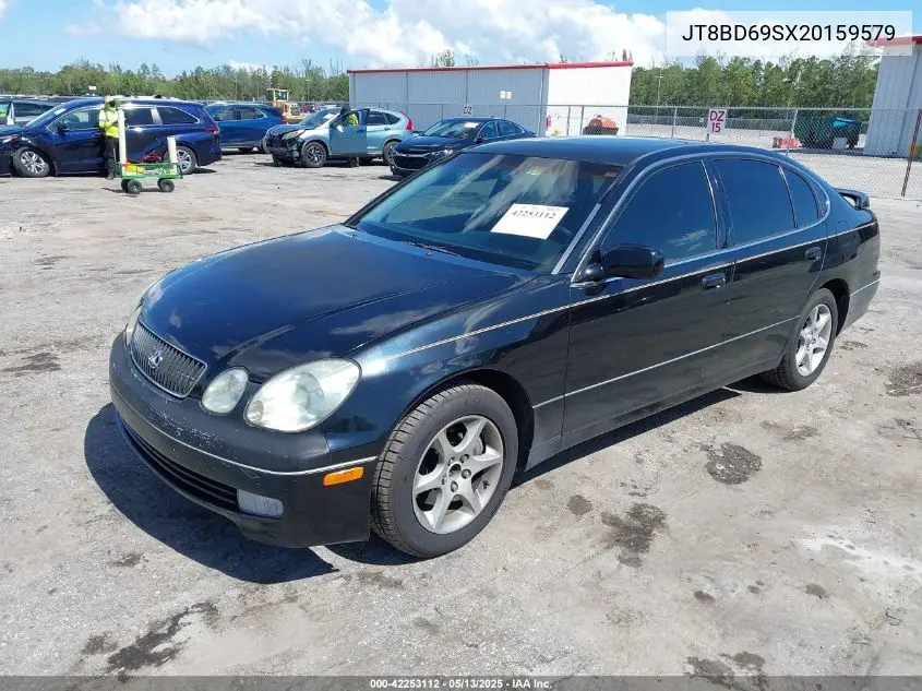 2002 Lexus Gs 300 VIN: JT8BD69SX20159579 Lot: 42253112