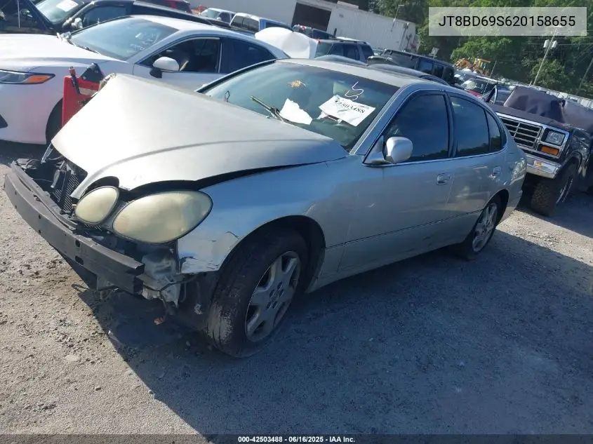 2002 Lexus Gs 300 300 VIN: JT8BD69S620158655 Lot: 42503488