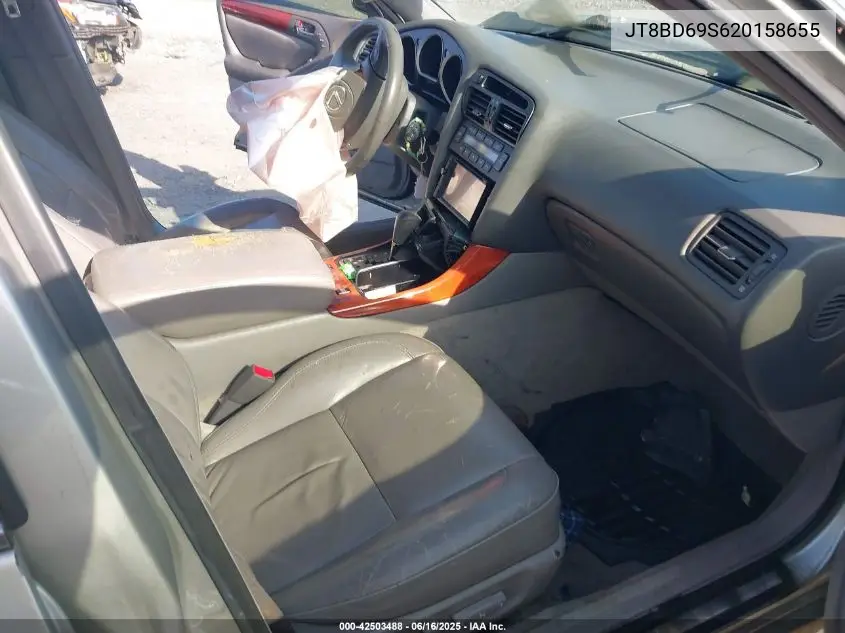 2002 Lexus Gs 300 300 VIN: JT8BD69S620158655 Lot: 42503488