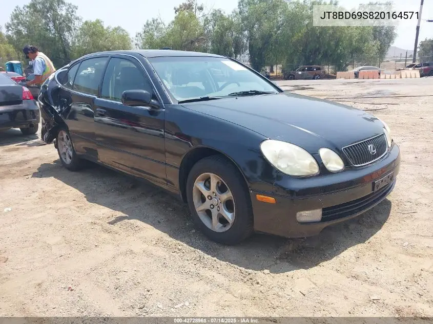2002 Lexus Gs 300 VIN: JT8BD69S820164571 Lot: 42728965
