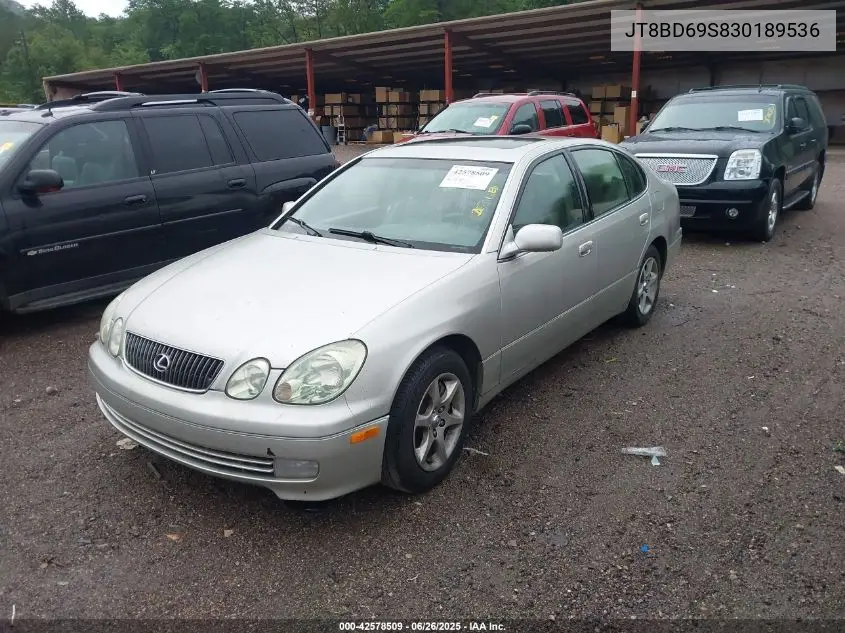 2003 Lexus Gs 300 VIN: JT8BD69S830189536 Lot: 42578509