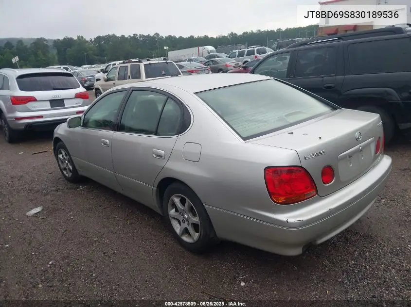 2003 Lexus Gs 300 VIN: JT8BD69S830189536 Lot: 42578509