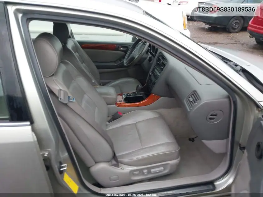 2003 Lexus Gs 300 VIN: JT8BD69S830189536 Lot: 42578509