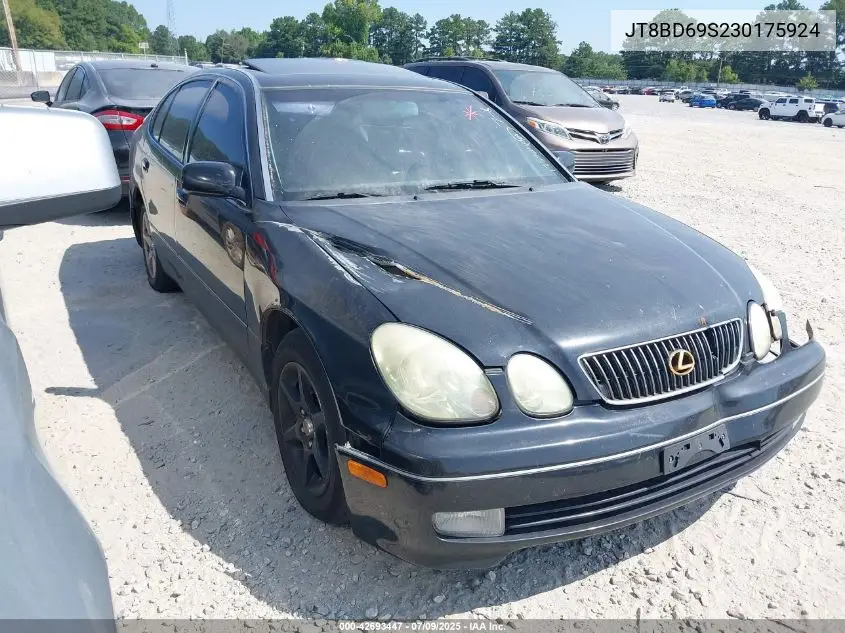 2003 Lexus Gs 300 VIN: JT8BD69S230175924 Lot: 42693447