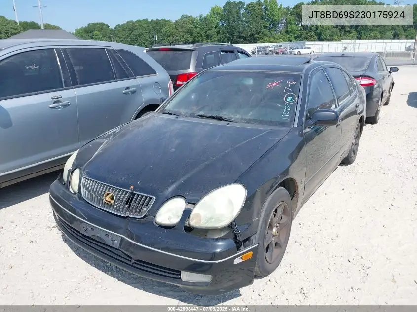 2003 Lexus Gs 300 VIN: JT8BD69S230175924 Lot: 42693447