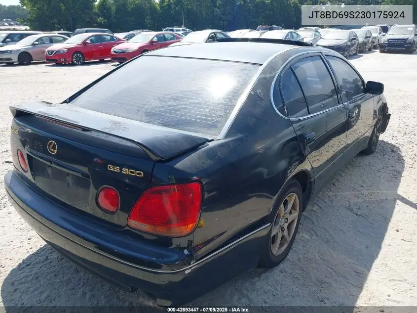 2003 Lexus Gs 300 VIN: JT8BD69S230175924 Lot: 42693447