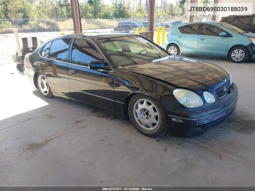 2003 Lexus Gs 300 VIN: JT8BD69S030188039 Lot: 42737277