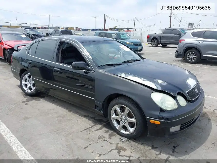 2004 Lexus Gs 300 VIN: JT8BD69S540195635 Lot: 42455368
