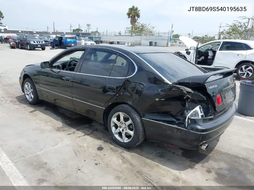 2004 Lexus Gs 300 VIN: JT8BD69S540195635 Lot: 42455368