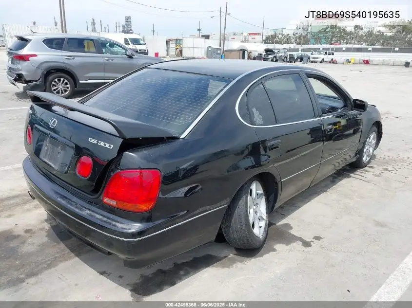 2004 Lexus Gs 300 VIN: JT8BD69S540195635 Lot: 42455368