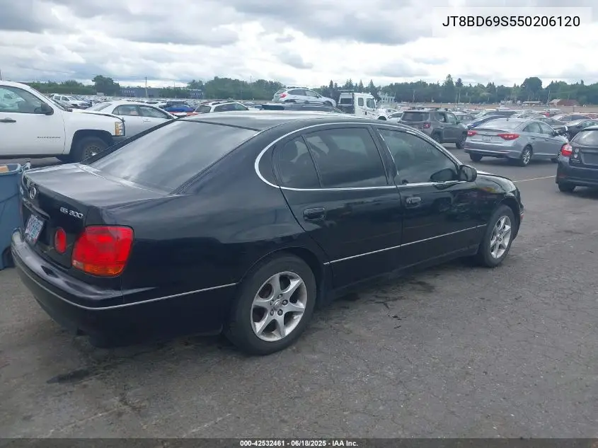 2005 Lexus Gs 300 VIN: JT8BD69S550206120 Lot: 42532461