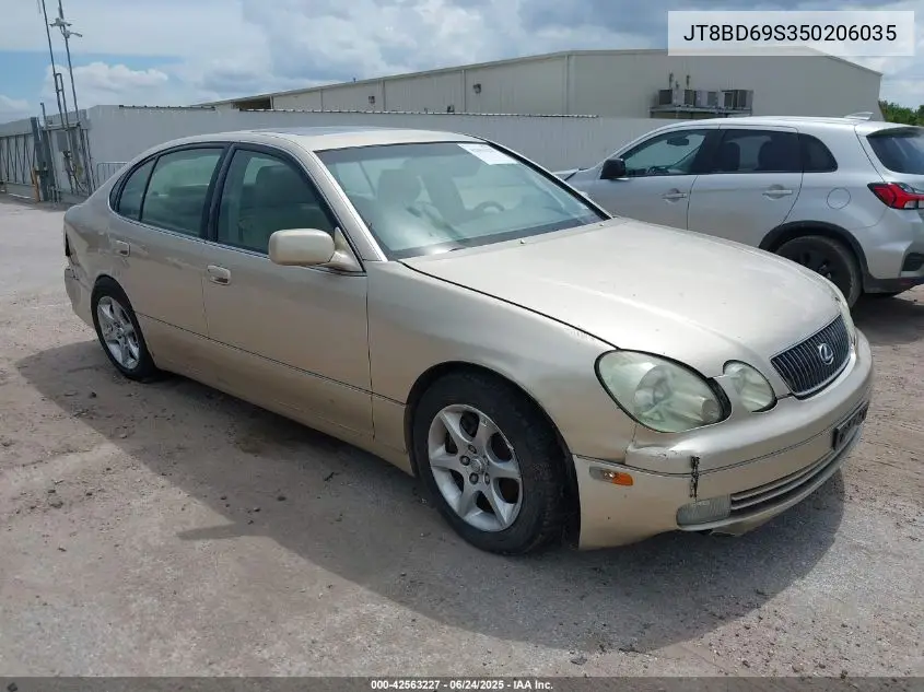2005 Lexus Gs 300 VIN: JT8BD69S350206035 Lot: 42563227