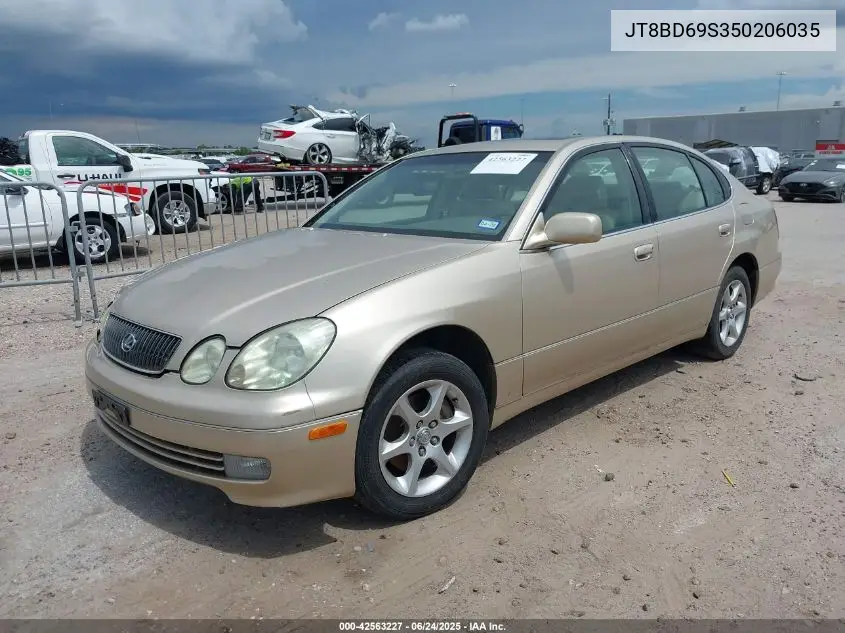 2005 Lexus Gs 300 VIN: JT8BD69S350206035 Lot: 42563227