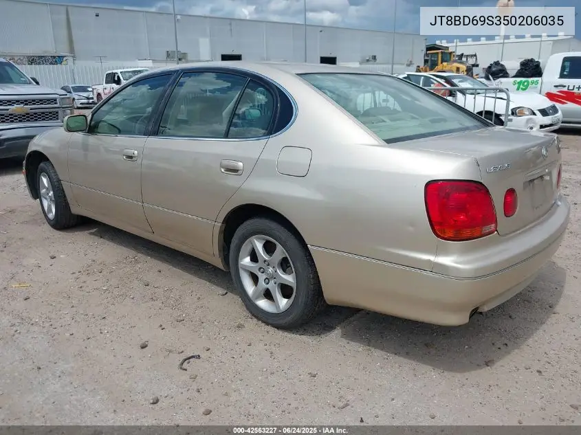 2005 Lexus Gs 300 VIN: JT8BD69S350206035 Lot: 42563227