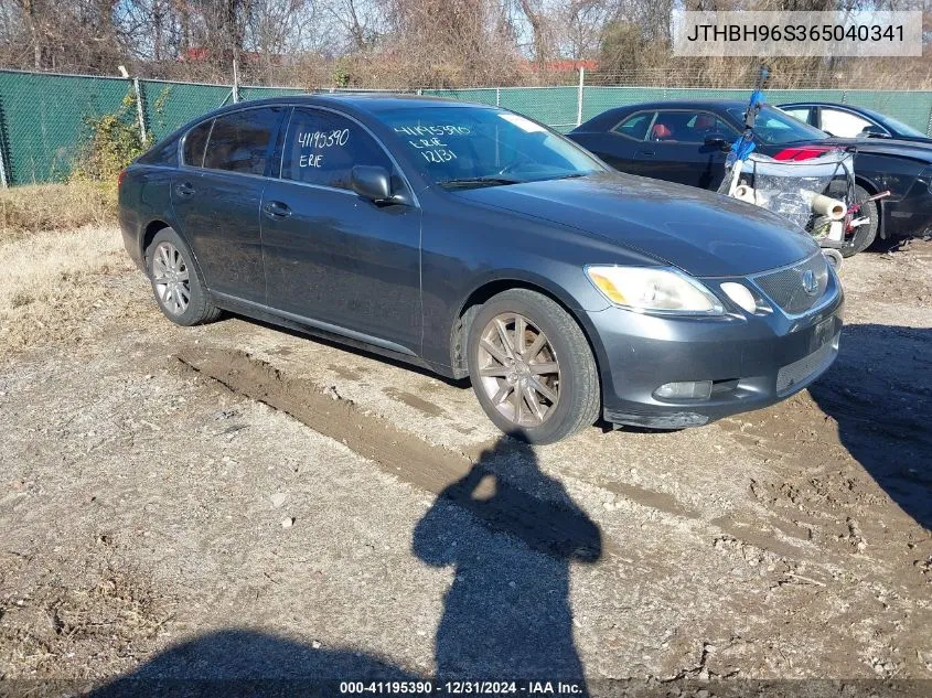 2006 Lexus Gs 300 VIN: JTHBH96S365040341 Lot: 41195390