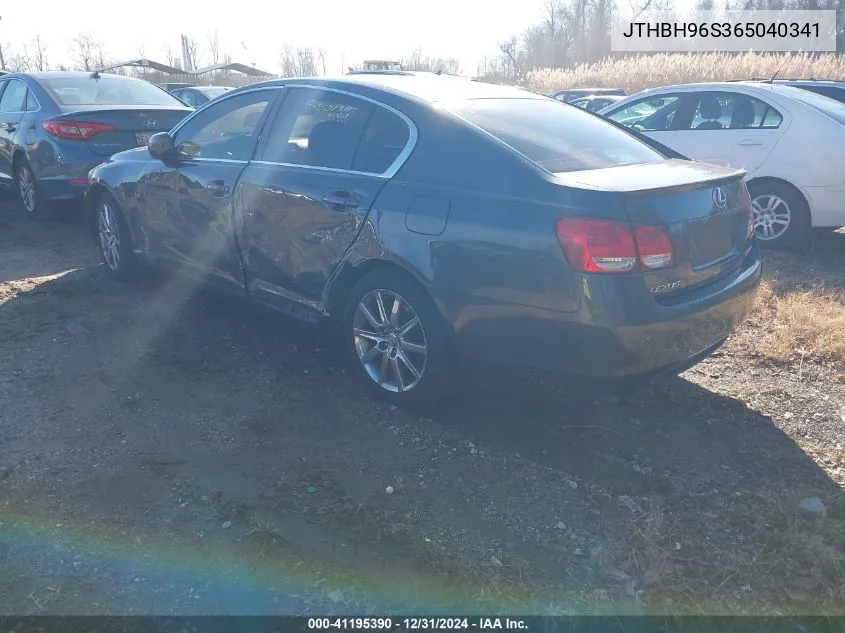2006 Lexus Gs 300 VIN: JTHBH96S365040341 Lot: 41195390