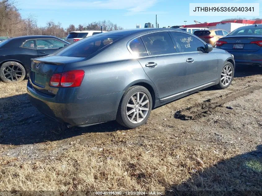 2006 Lexus Gs 300 VIN: JTHBH96S365040341 Lot: 41195390