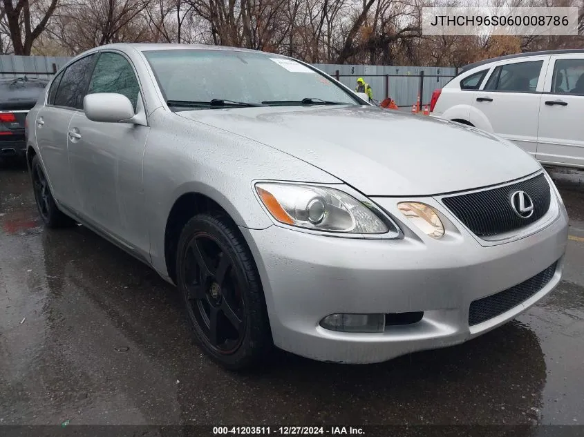 2006 Lexus Gs 300 VIN: JTHCH96S060008786 Lot: 41203511