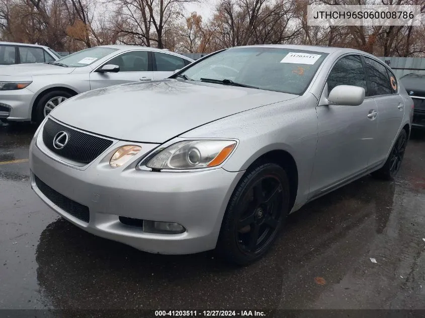 2006 Lexus Gs 300 VIN: JTHCH96S060008786 Lot: 41203511