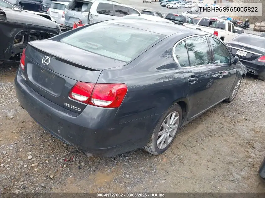 2006 Lexus Gs 300 VIN: JTHBH96S965005822 Lot: 41727062