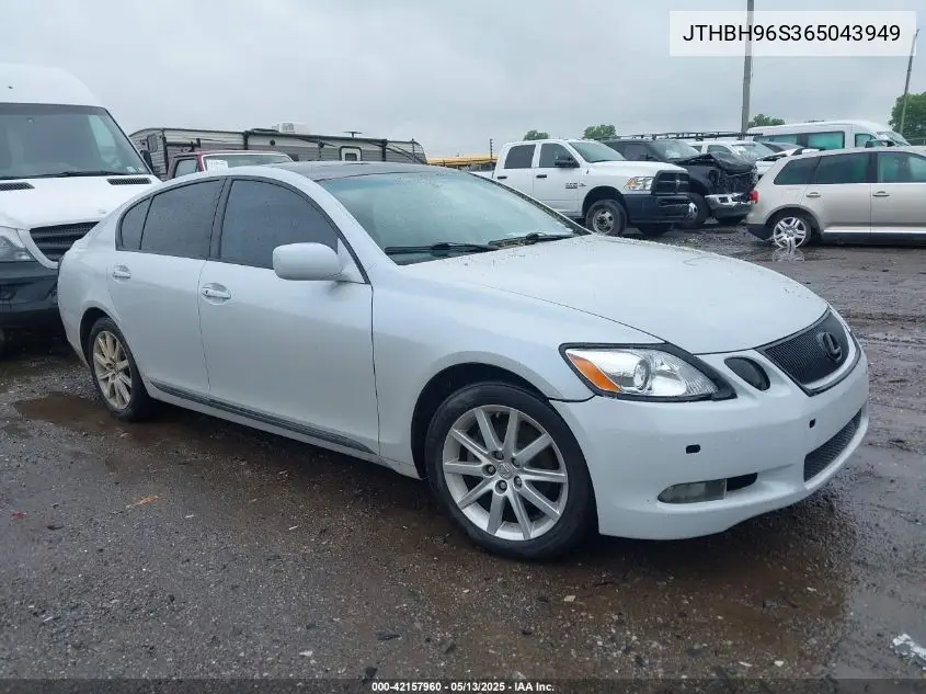 2006 Lexus Gs 300 VIN: JTHBH96S365043949 Lot: 42157960
