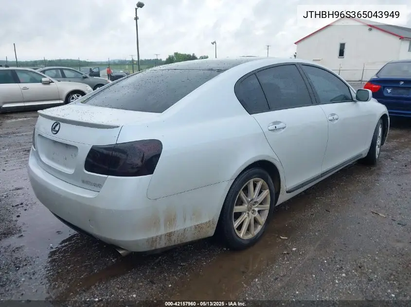 2006 Lexus Gs 300 VIN: JTHBH96S365043949 Lot: 42157960