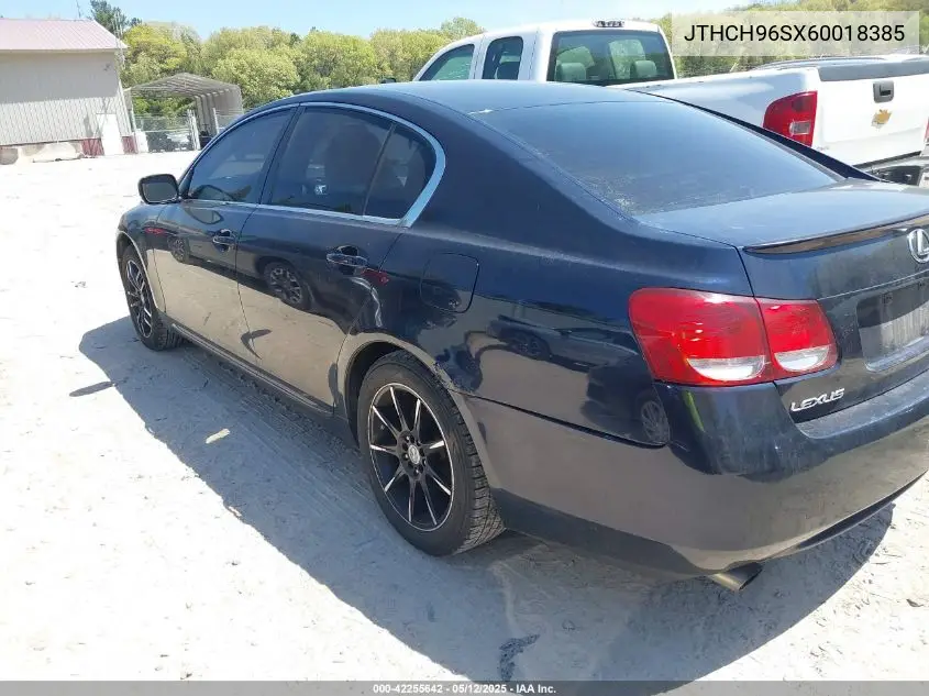 2006 Lexus Gs 300 VIN: JTHCH96SX60018385 Lot: 42255642