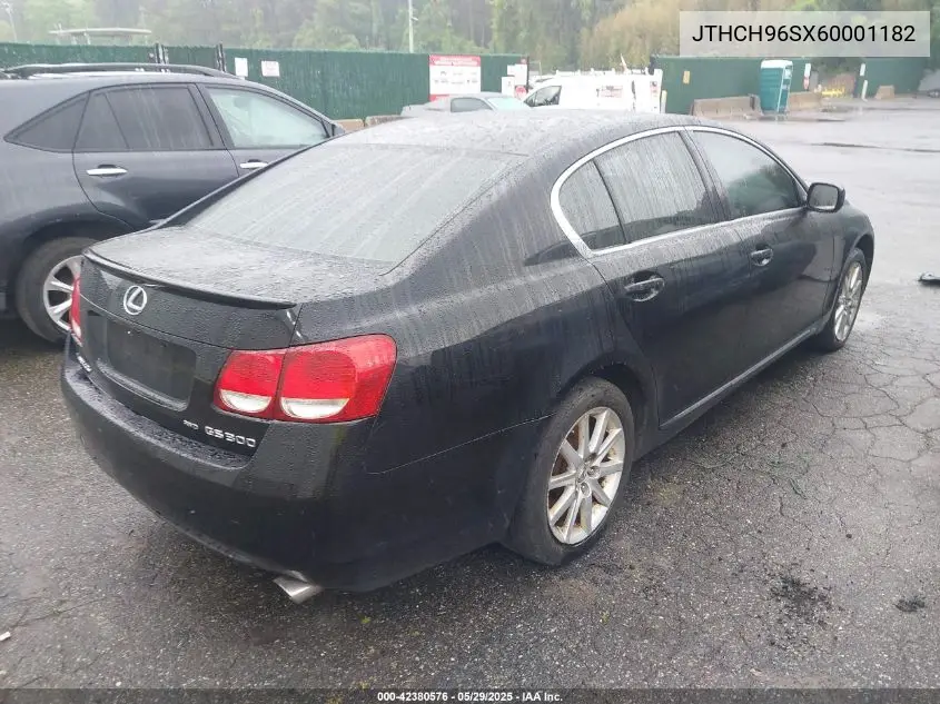 2006 Lexus Gs 300 VIN: JTHCH96SX60001182 Lot: 42380576