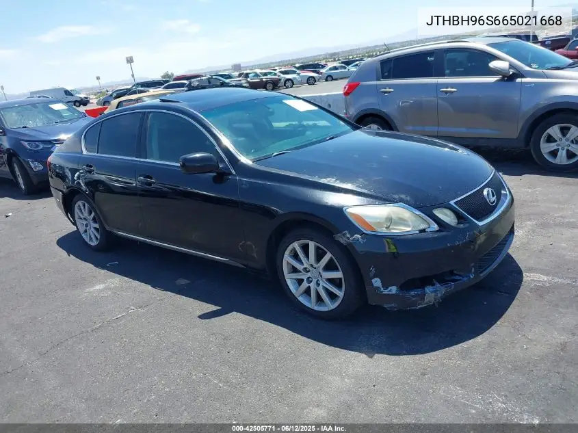 2006 Lexus Gs 300 VIN: JTHBH96S665021668 Lot: 42505771