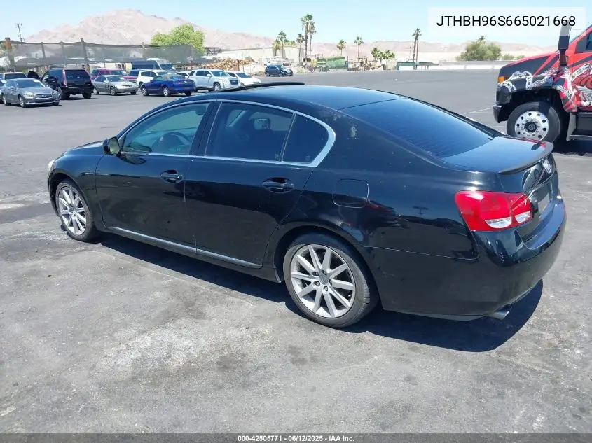 2006 Lexus Gs 300 VIN: JTHBH96S665021668 Lot: 42505771
