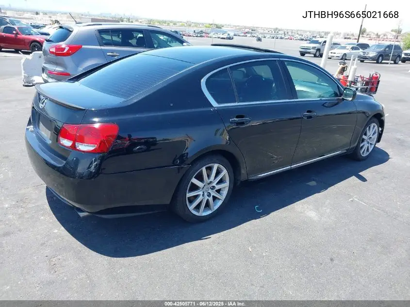 2006 Lexus Gs 300 VIN: JTHBH96S665021668 Lot: 42505771
