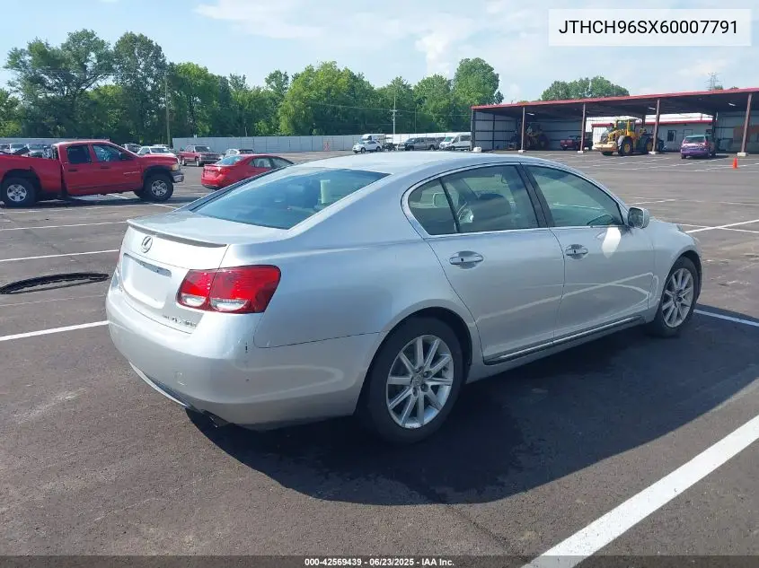 2006 Lexus Gs 300 VIN: JTHCH96SX60007791 Lot: 42569439