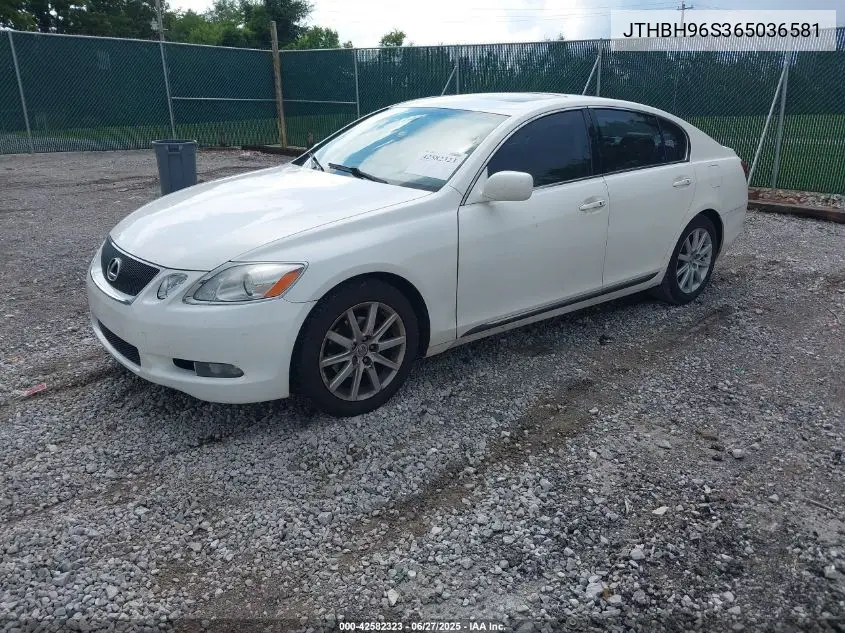 2006 Lexus Gs 300 VIN: JTHBH96S365036581 Lot: 42582323